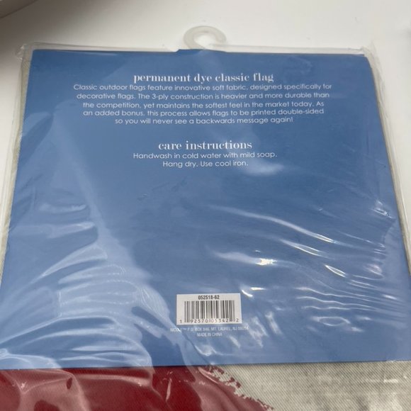 2 DECORATIVE FLAGS LARGE SIZE 28 X40 DOUBLE SIDED - Picture 14 of 14